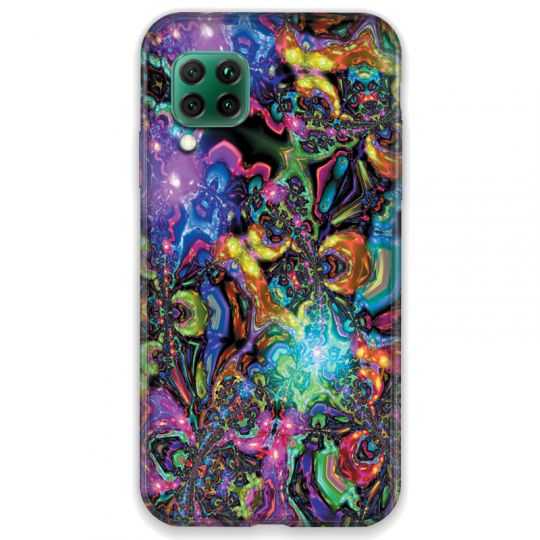 Coque pour Huawei P40 LITE Psychedelic colore