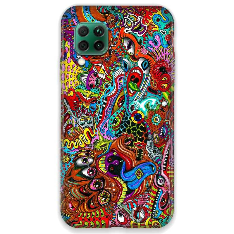 Coque pour Huawei P40 LITE Psychedelic Yeux
