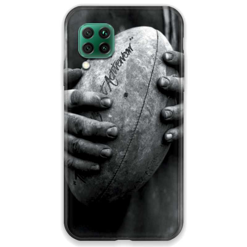Coque pour Huawei P40 LITE Rugby ballon vintage
