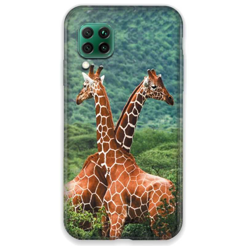 Coque pour Huawei P40 LITE savane Girafe Duo