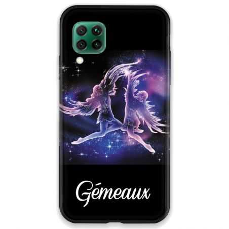 Coque pour Huawei P40 LITE signe zodiaque 2 Gémeaux