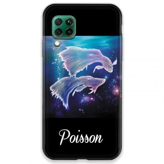 Coque pour Huawei P40 LITE signe zodiaque 2 Poisson