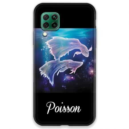 Coque pour Huawei P40 LITE signe zodiaque 2 Poisson