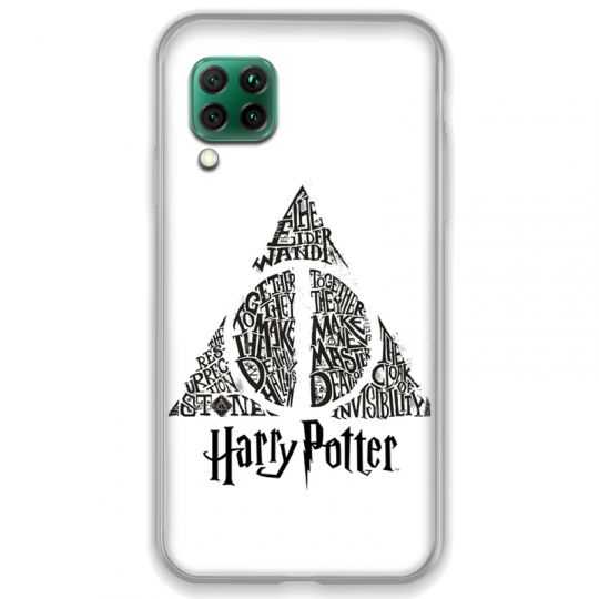 Coque pour Huawei P40 LITE WB License harry potter pattern triangle Blanc