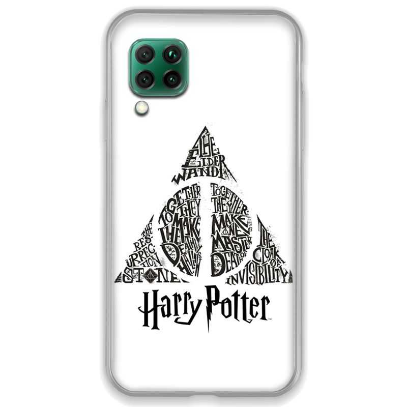 Coque pour Huawei P40 LITE WB License harry potter pattern triangle Blanc