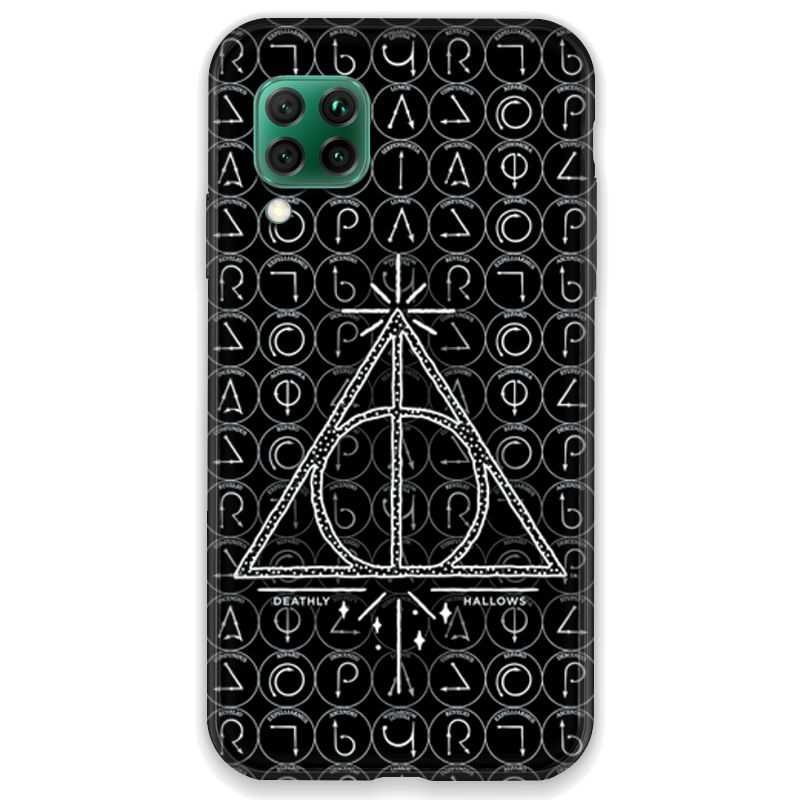 Coque pour Huawei P40 LITE WB License harry potter pattern triangle noir