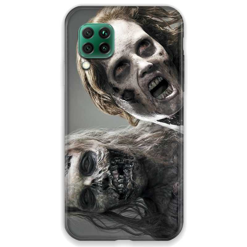 Coque pour Huawei P40 LITE Zombie blanc