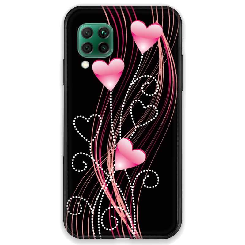 Coque pour Huawei P40 LITE Coeur rose Montant