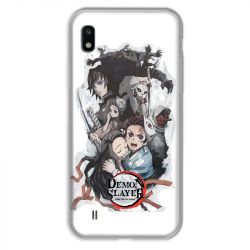 Coque pour Samsung Galaxy A10 Manga Demon Slayer Blanc