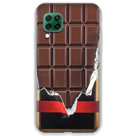 Coque pour Huawei P40 LITE Trompe Oeil chocolat