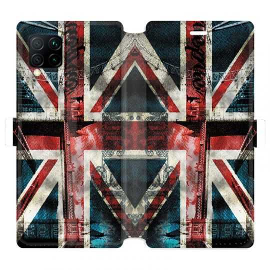Housse cuir portefeuille pour Huawei P40 Lite Angleterre UK Jean's