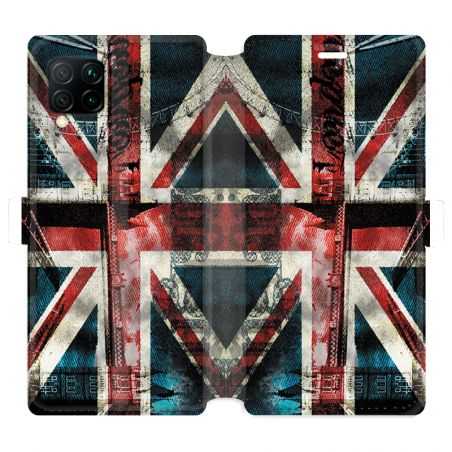 Housse cuir portefeuille pour Huawei P40 Lite Angleterre UK Jean's