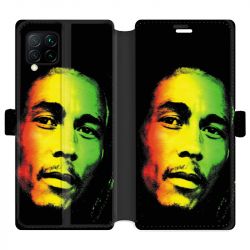 Housse cuir portefeuille pour Huawei P40 Lite Bob Marley 2