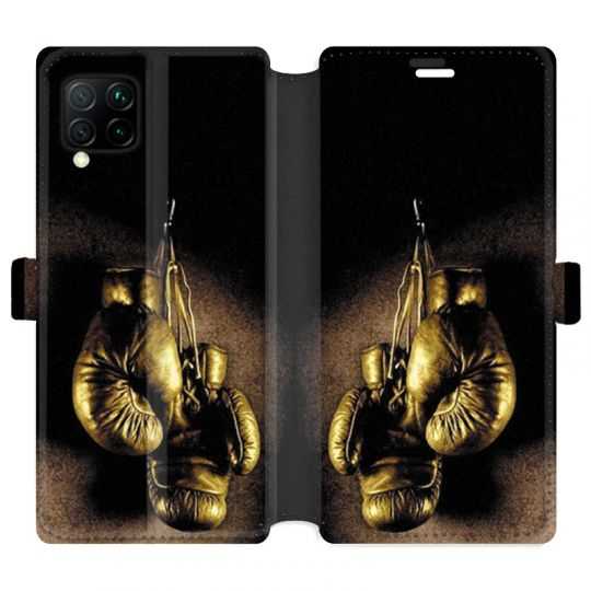 Housse cuir portefeuille pour Huawei P40 Lite Boxe gant vintage