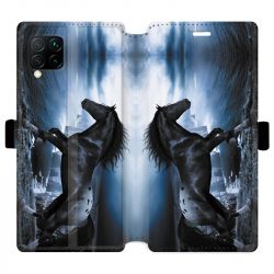 Housse cuir portefeuille pour Huawei P40 Lite Cheval
