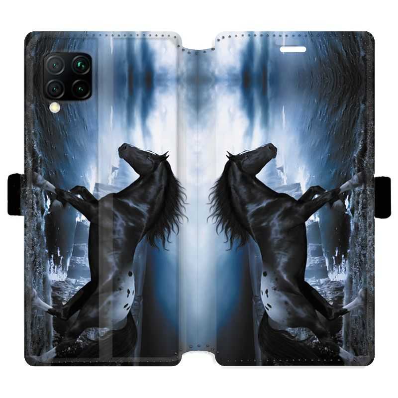 Housse cuir portefeuille pour Huawei P40 Lite Cheval