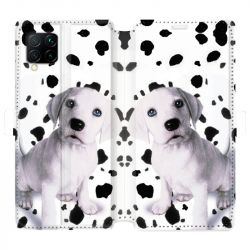 Housse cuir portefeuille pour Huawei P40 Lite Chien dalmatien