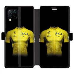 Housse cuir portefeuille pour Huawei P40 Lite Cyclisme Maillot jaune