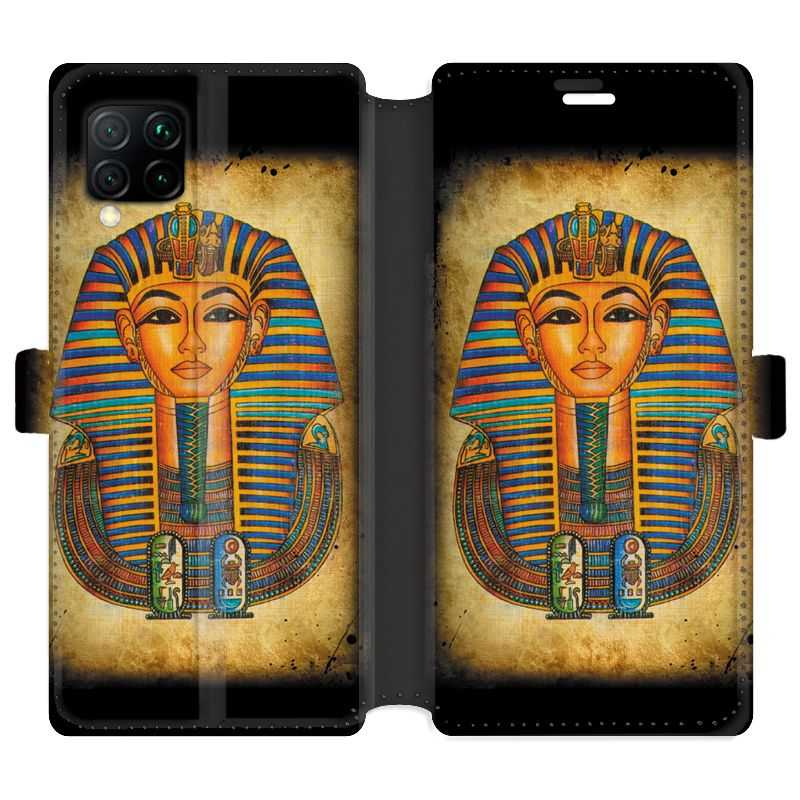 Housse cuir portefeuille pour Huawei P40 Lite Egypte Pharaon