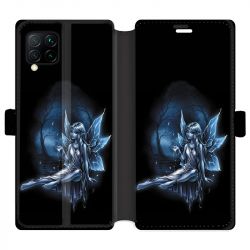 Housse cuir portefeuille pour Huawei P40 Lite Fee Bleu