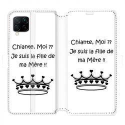 Housse cuir portefeuille pour Huawei P40 Lite Humour Moi chiante