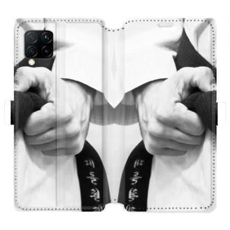 Housse cuir portefeuille pour Huawei P40 Lite Judo Kimono