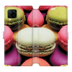 Housse cuir portefeuille pour Huawei P40 Lite Macaron