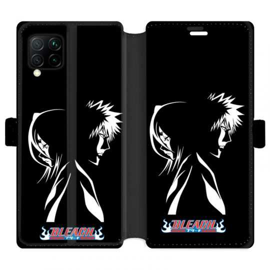 Housse cuir portefeuille pour Huawei P40 Lite Manga Bleach duo