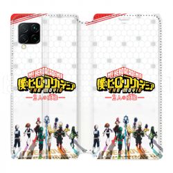 Housse cuir portefeuille pour Huawei P40 Lite Manga My hero academia blanc