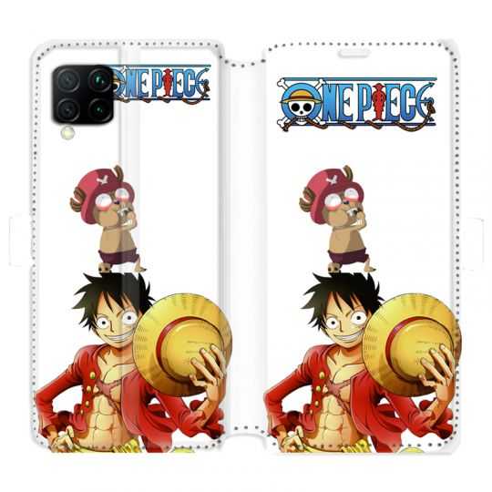 Housse cuir portefeuille pour Huawei P40 Lite Manga One Piece Chopper
