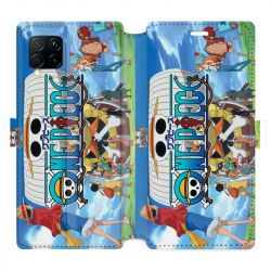 Housse cuir portefeuille pour Huawei P40 Lite Manga One Piece Sunny