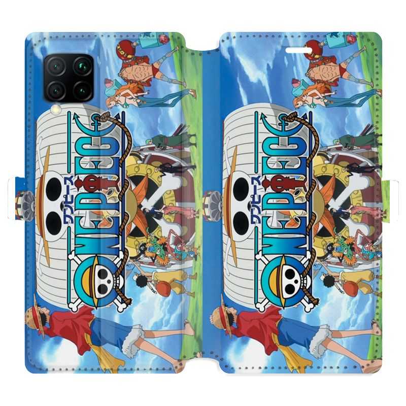 Housse cuir portefeuille pour Huawei P40 Lite Manga One Piece Sunny