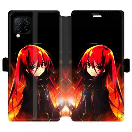 Housse cuir portefeuille pour Huawei P40 Lite Manga Shana