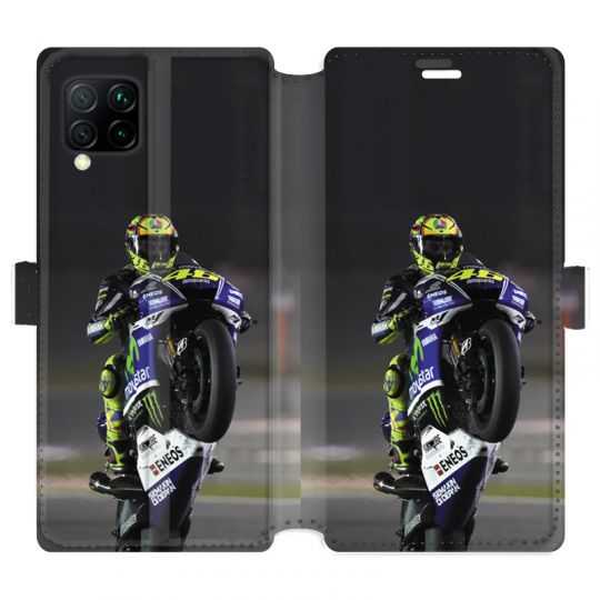 Housse cuir portefeuille pour Huawei P40 Lite Moto Wheeling