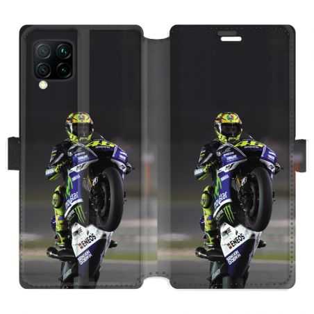 Housse cuir portefeuille pour Huawei P40 Lite Moto Wheeling