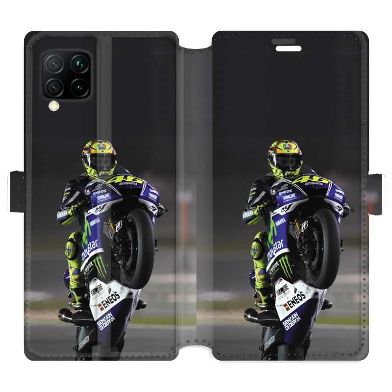 Housse cuir portefeuille pour Huawei P40 Lite Moto Wheeling