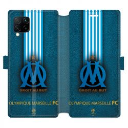 Housse cuir portefeuille pour Huawei P40 Lite Olympique Marseille OM Bande