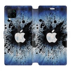 Housse cuir portefeuille pour Huawei P40 Lite Pomme éclaboussure