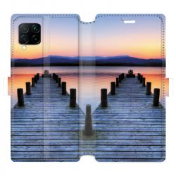 Housse cuir portefeuille pour Huawei P40 Lite Ponton