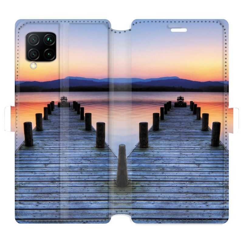 Housse cuir portefeuille pour Huawei P40 Lite Ponton