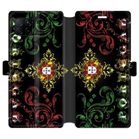 Housse cuir portefeuille pour Huawei P40 Lite Portugal Arabesque