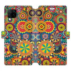 Housse cuir portefeuille pour Huawei P40 Lite Psychedelic Roue