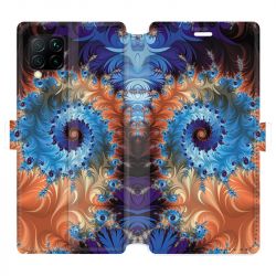 Housse cuir portefeuille pour Huawei P40 Lite Psychedelic Spirale