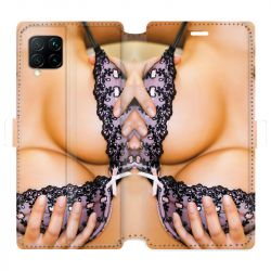 Housse cuir portefeuille pour Huawei P40 Lite Sexy boobs