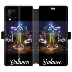 Housse cuir portefeuille pour Huawei P40 Lite signe zodiaque 2 Balance