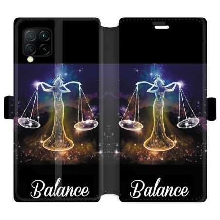 Housse cuir portefeuille pour Huawei P40 Lite signe zodiaque 2 Balance