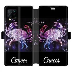 Housse cuir portefeuille pour Huawei P40 Lite signe zodiaque 2 Cancer