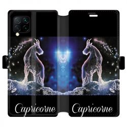 Housse cuir portefeuille pour Huawei P40 Lite signe zodiaque 2 Capricorne