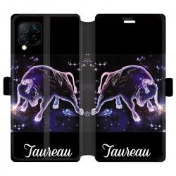Housse cuir portefeuille pour Huawei P40 Lite signe zodiaque 2 Taureau