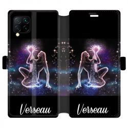 Housse cuir portefeuille pour Huawei P40 Lite signe zodiaque 2 Verseau
